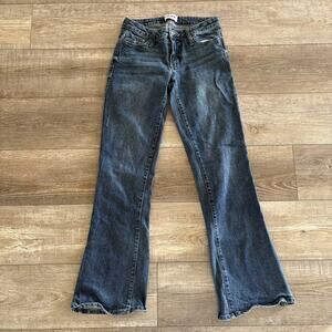 RSQ Jeans Tilly's Women's Size 26 Blue Low Rise Flare Med Wash Denim Y2K Boho